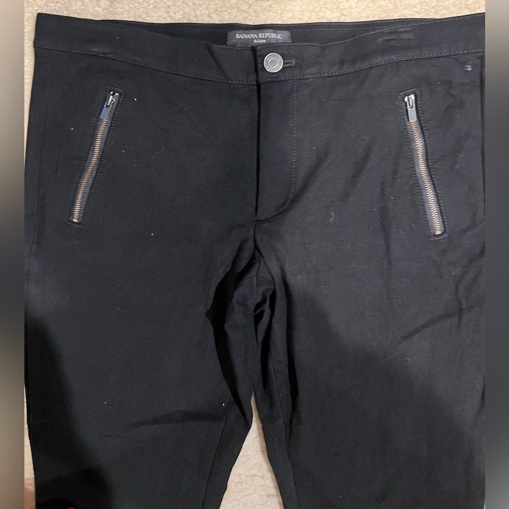 Banana Republic black Sloan pant size 10p - Picture 2 of 5